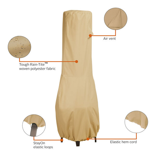 Palm Sand Outdoor Chiminea Cover, image 2