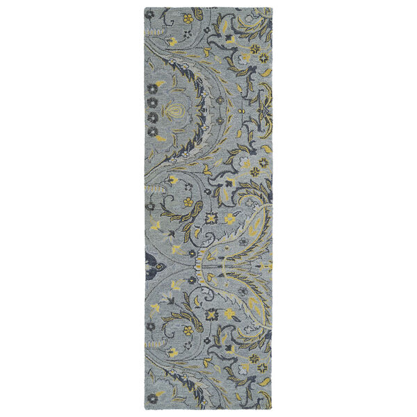 Helena Grey Hand Tufted 2Ft. 6In x 8Ft. Runner Rug, image 4