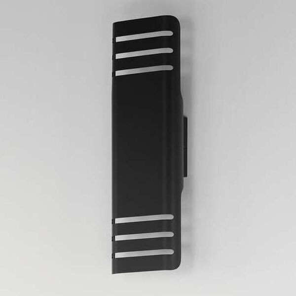 Lightray Black Six-Inch Two-Light LED Outdoor Wall Lamp, image 4