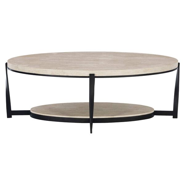 Berkshire Aged Pewter and Black 53-Inch Cocktail Table, image 1