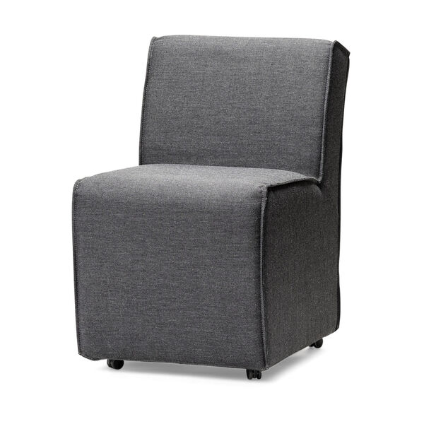 Damon Gray Silp-Cover Wheel Base Dining Chair, image 1