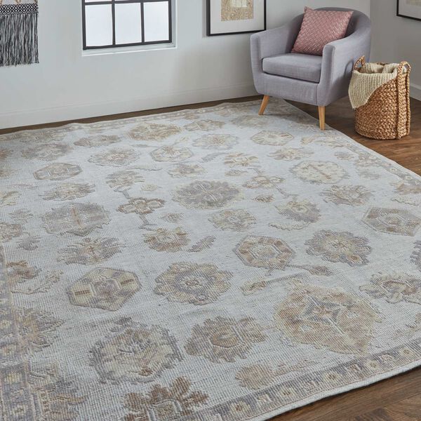 Wendover Ivory Silver Tan Area Rug, image 3