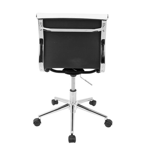 Master White Faux Leather Task Chair, image 3