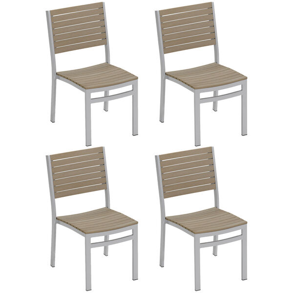 Travira Vintage Tekwood Side Chair, Set of 4, image 1