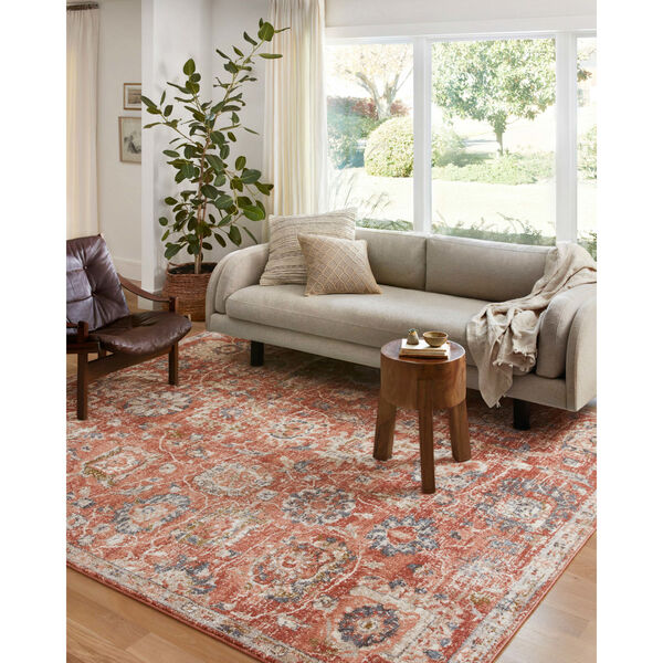 Saban Rust and Dark Gray 9 Ft. 4 In. x 13 Ft. Area Rug, image 2
