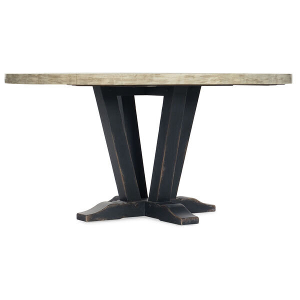 Furniture Ciao Bella Black 60, 60 Inch Round Black Pedestal Table
