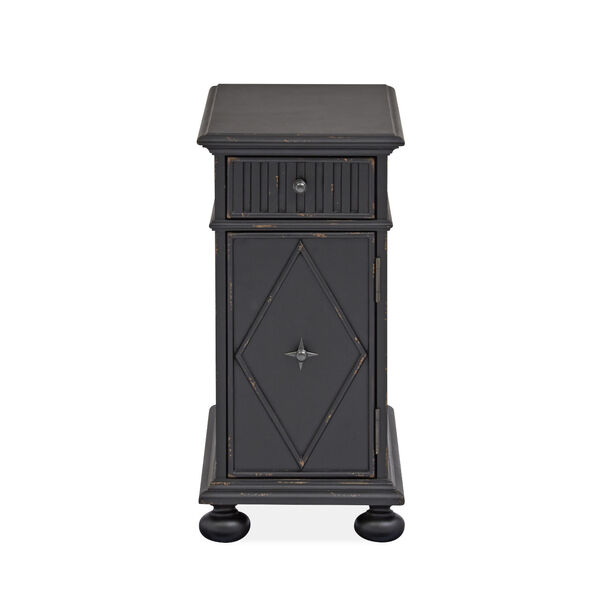 Weathered Midnight Wood Two-Drawer Chairside End Table, image 6