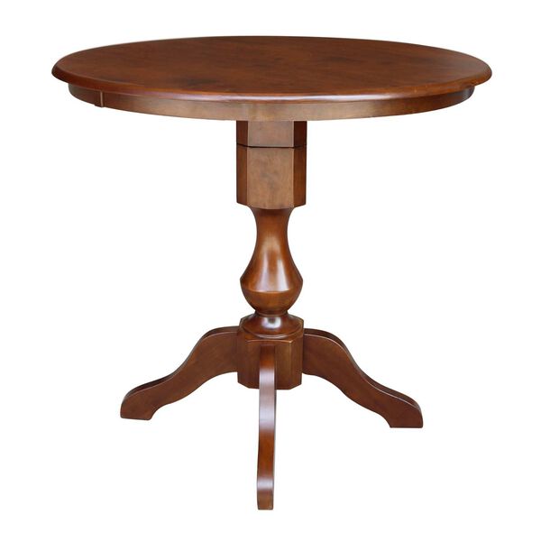 Espresso 36-Inch Round Top Pedestal Table, image 2
