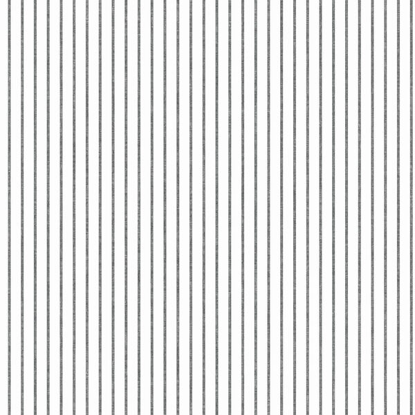 A Perfect World Black Ticking Stripe Wallpaper - SAMPLE SWATCH ONLY, image 1