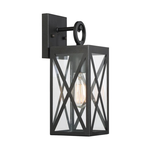 Knox Black One-Light Outdoor Wall Sconce, image 1