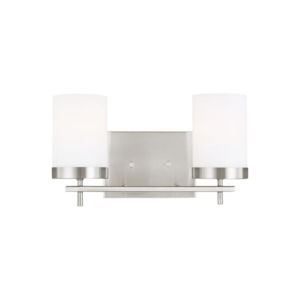 Zire Brushed Nickel Two-Light Wall Sconce, image 2