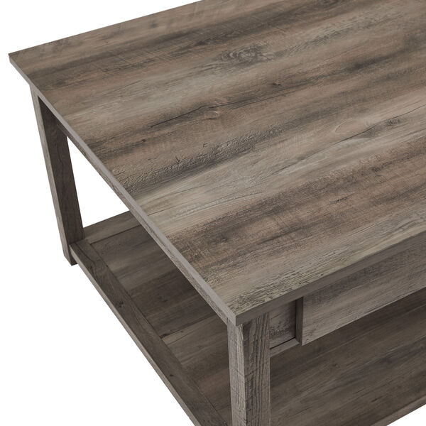 Gray Square Coffee Table, image 6