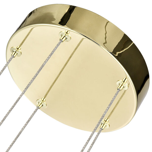 Amalfi Gold Integrated LED Chandelier, image 6