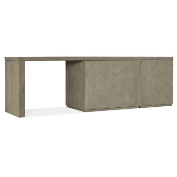 Linville Falls Smoked Gray 96-Inch Desk with File and Lateral File, image 2