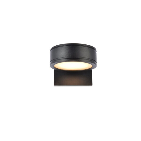 Raine Black 230 Lumens Eight-Light LED Outdoor Wall Sconce, image 1