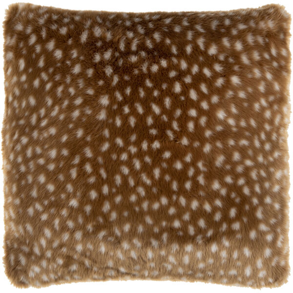 Antelope Camel and Cream 20-Inch Pillow, image 1