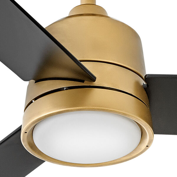 Chet Heritage Brass and Matte Black 48-Inch LED Ceiling Fan, image 6
