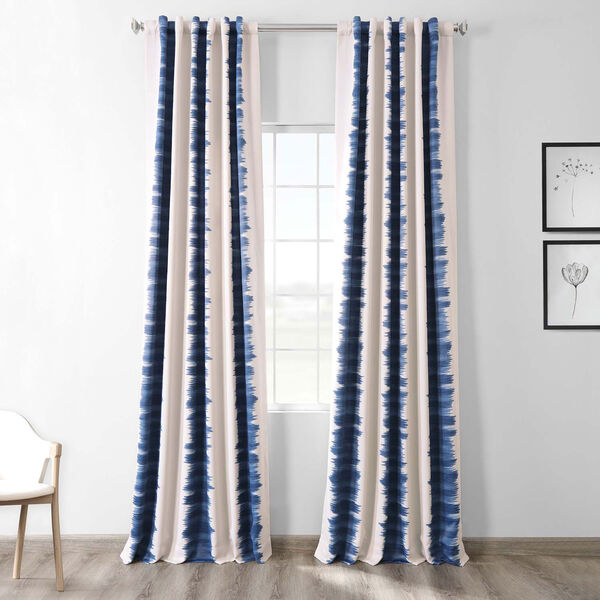 Blue Flambe 50 x 96-Inch Blackout Curtain, image 1