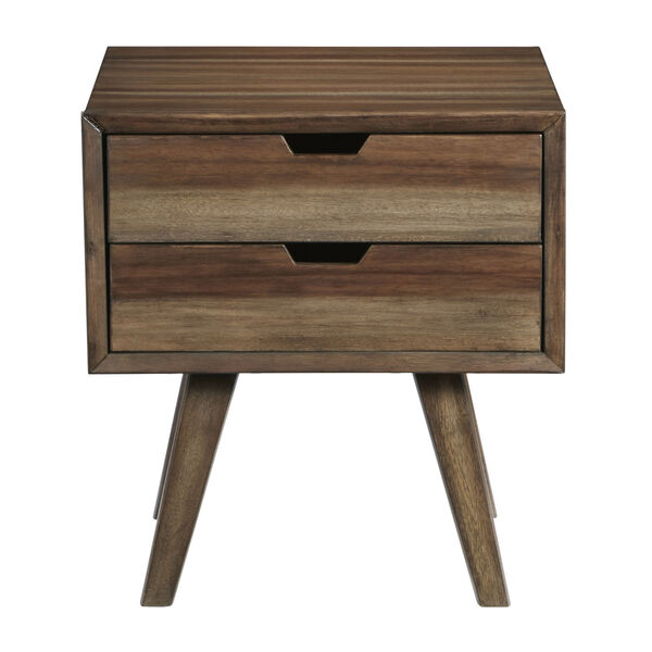 Bungalow Caramel End Table with Drawers, image 1