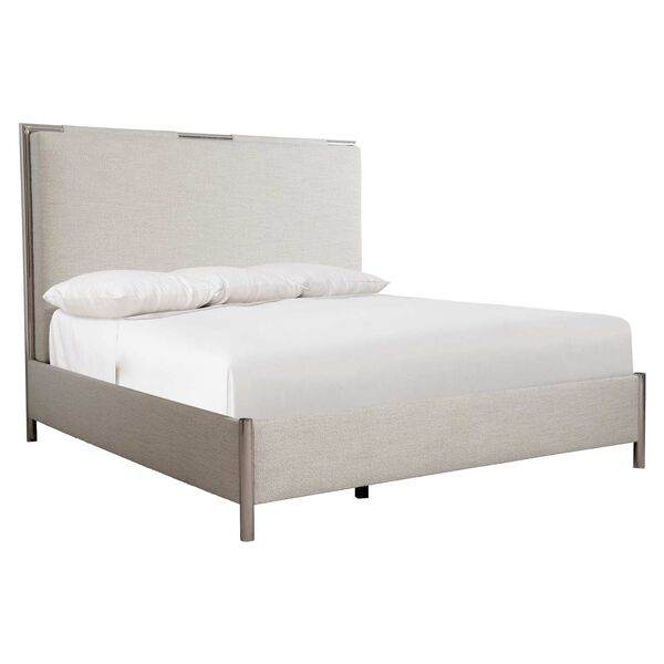 Modulum White and Gray Queen Panel Bed, image 2