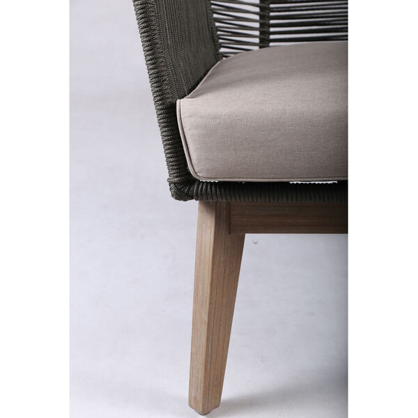 Explorer Marco Polo Lounge Chair in Eucalyptus Wood and Mixed Grey, image 6