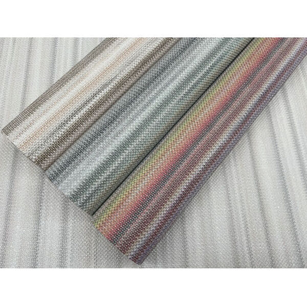 Missoni 4 Blue and Grey Striped Sunset Wallpaper, image 5