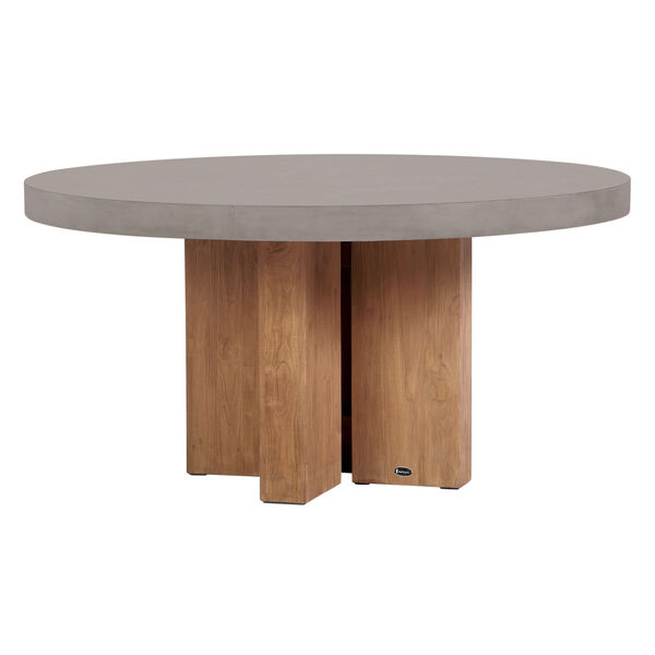 Perpetual Java Teak and Concrete Dining Table, image 1