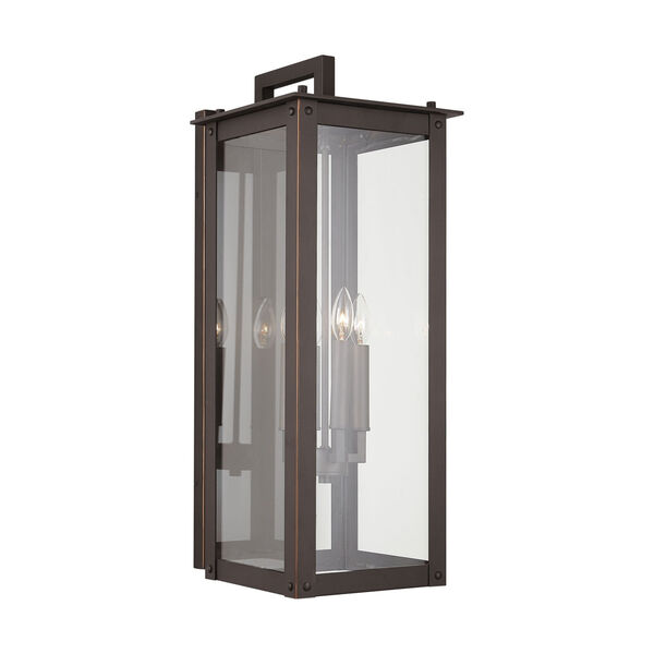 Hunt Oiled Bronze 11-Inch Four-Light Outdoor Wall Lantern, image 4