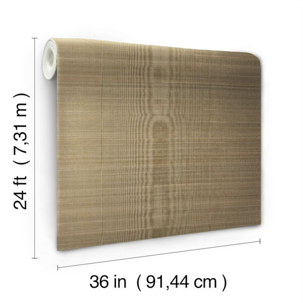 Antonina Vella Elegant Earth Sand Abaca Weaves Wallpaper, image 4
