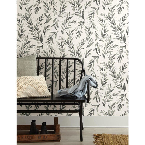 Magnolia Home Charcoal Branch Peel and Stick Wallpaper, image 1