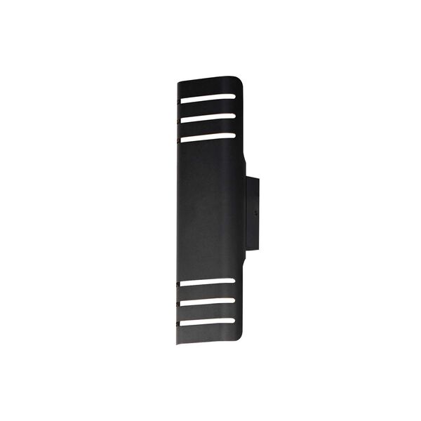 Lightray Black Two-Light LED Outdoor Wall Lamp, image 1