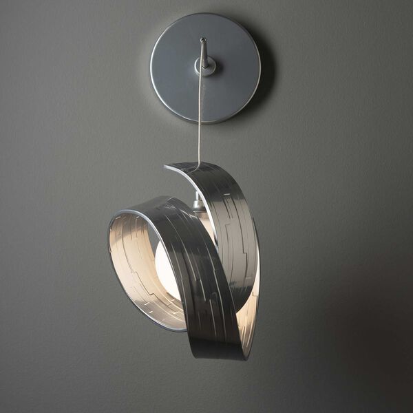 Riza Sterling One-Light Wall Sconce with Opal Glass, image 5