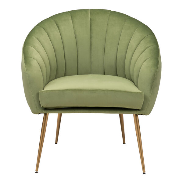 Max Green and Gold Accent Chair, image 4