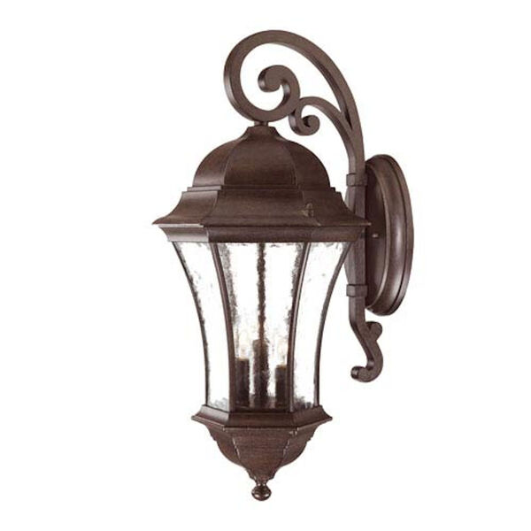 Waverly Black Coral Three-Light 26.75-Inch Outdoor Wall Mount, image 1