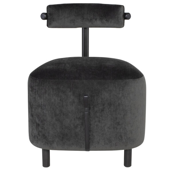 Loop Pewter Black Dining Chair, image 1