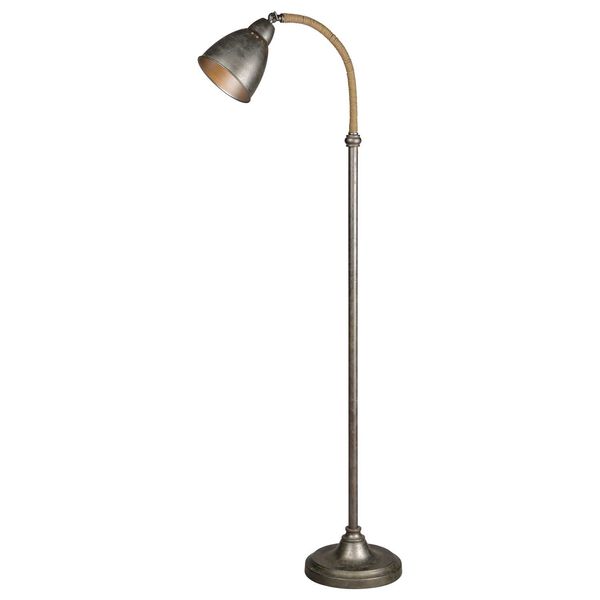 Porter Pewter Plated One-Light Floor Lamp, image 1