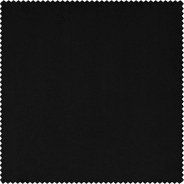 Signature Black Double Wide Velvet Blackout Pole Pocket Single Panel Curtain 100 x 84, image 8