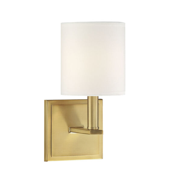 Waverly Warm Brass One-Light Sconce, image 1