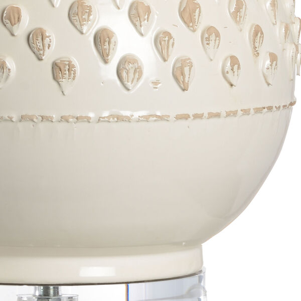 Vietri Aged Cream Glaze One-Light Table Lamp, image 2