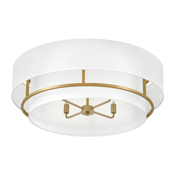 Graham Lacquered Brass Four-Light Extra Large Convertible Semi-flush Mount, image 4