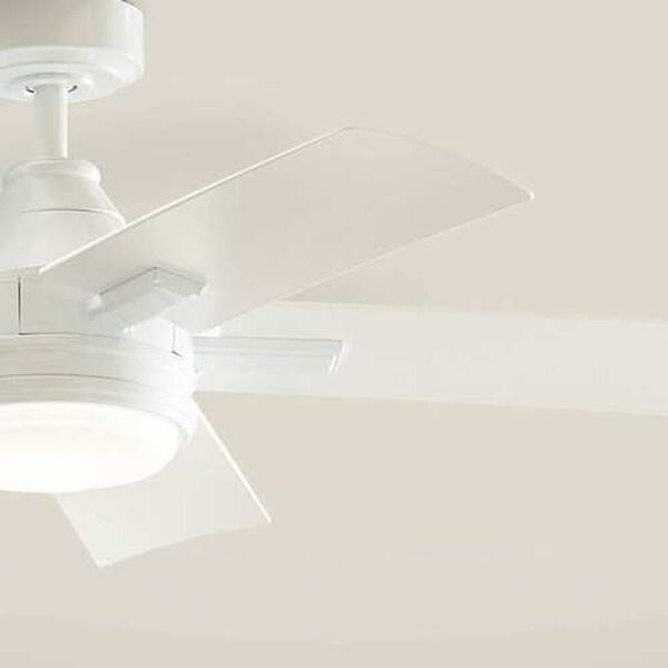 Tide White LED 52-Inch Steel Ceiling Fan, image 4