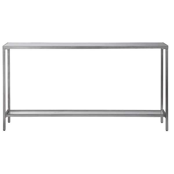 Hayley Antique Silver Leaf Console Table, image 1