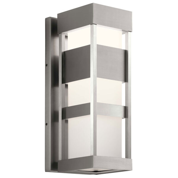 Ryler Brushed Aluminum Seven-Inch LED Outdoor Wall Sconce, image 1