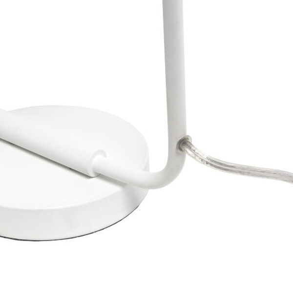 Wired White One-Light Desk Lamp, image 6