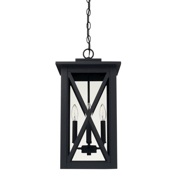 Avondale Black Four-Light Outdoor Hanging Lantern, image 1