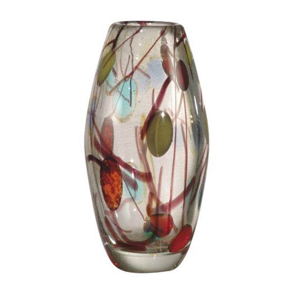 Multi-Colored Lesley Art Glass Vase, image 1