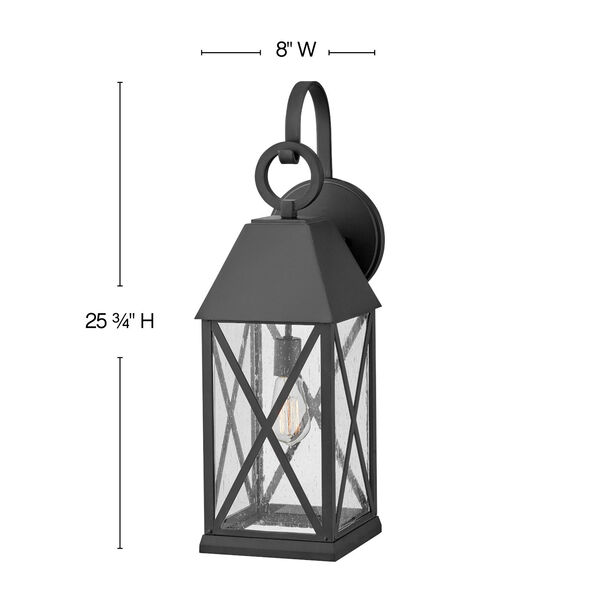 Briar Museum Black One-Light Outdoor Wall Mount, image 2