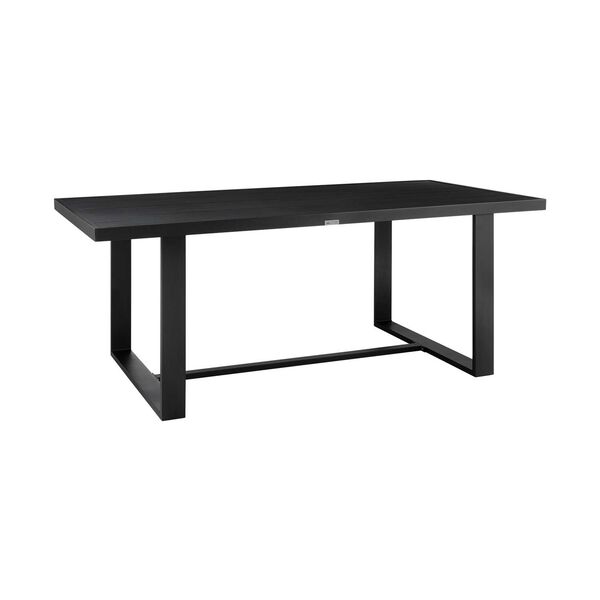 Felicia Black Outdoor Dining Table, image 1