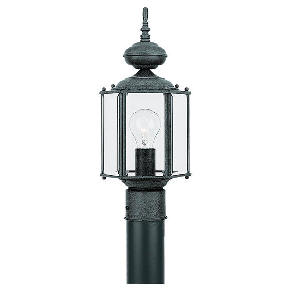Classico Black Outdoor Post Lantern, image 1