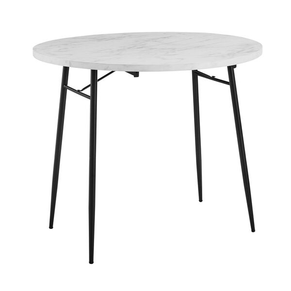 Jacob Faux White Dining Table, image 4